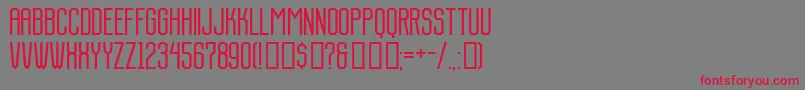 Police DanderydGothic Regular – polices rouges sur fond gris