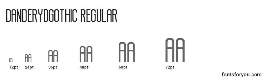 DanderydGothic Regular Font Sizes