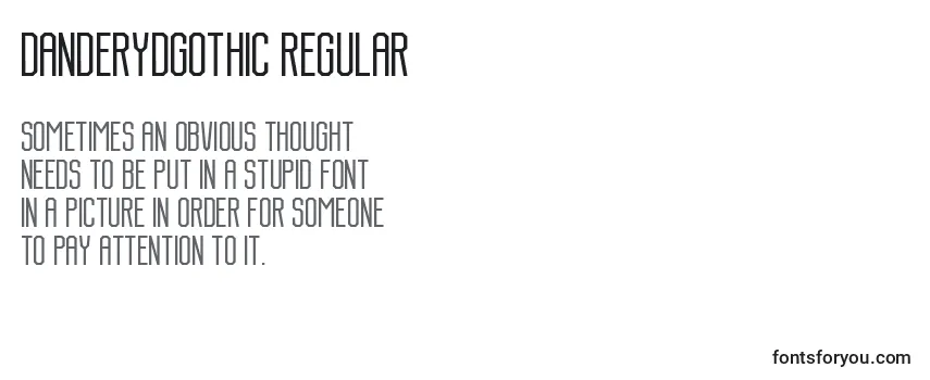 Review of the DanderydGothic Regular Font