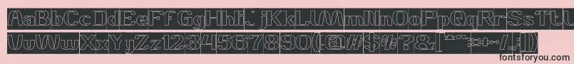 More about DANIEL Hollow Inverse Font DANIEL Hollow Inverse Font – Black Fonts on Pink Background