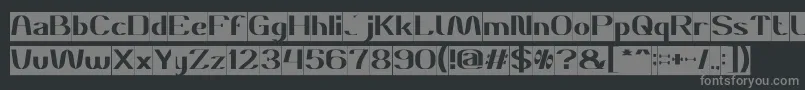 Шрифт DANIEL Inverse – серые шрифты на чёрном фоне