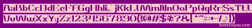 DANIEL Inverse Font – Pink Fonts on Purple Background