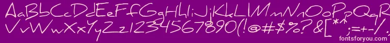 daniel Font – Pink Fonts on Purple Background