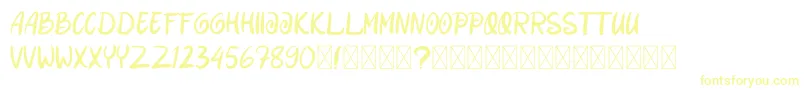 More about DanishaRomance Font DanishaRomance Font – Yellow Fonts on White Background