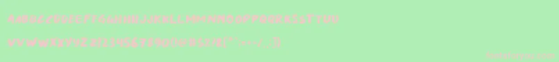 Danska Regular Font – Pink Fonts on Green Background