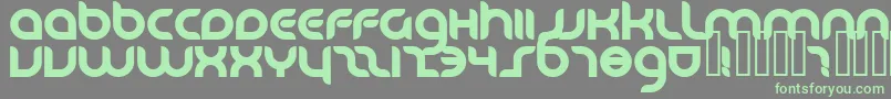DANUB   -Schriftart – Grüne Schriften auf grauem Hintergrund