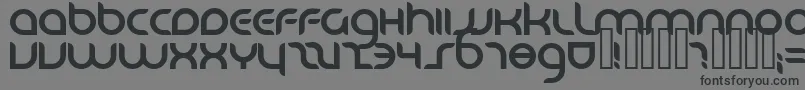 DANUBE   Font – Black Fonts on Gray Background