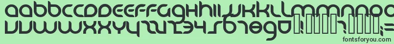 DANUBE   Font – Black Fonts on Green Background