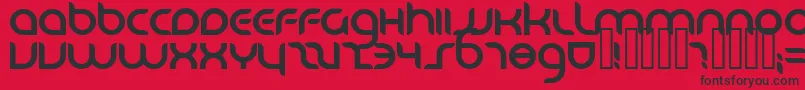 DANUBE   Font – Black Fonts on Red Background