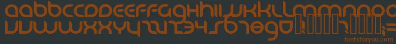 DANUBE   Font – Brown Fonts on Black Background