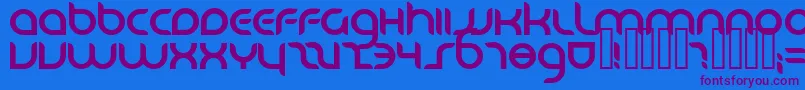 DANUBE   Font – Purple Fonts on Blue Background