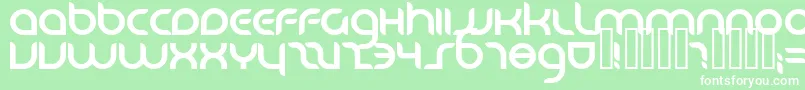 DANUBE   Font – White Fonts on Green Background