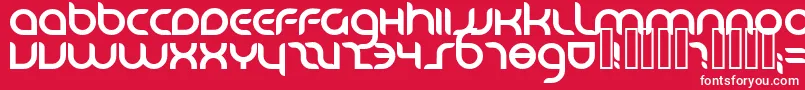 DANUBE   Font – White Fonts on Red Background