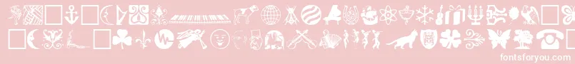 DAOD Font – White Fonts on Pink Background