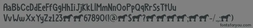 フォントDapplegrim DEMO – 黒い文字の灰色の背景