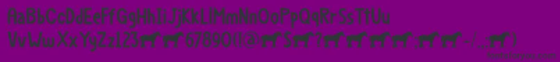 Шрифт Dapplegrim DEMO – чёрные шрифты на фиолетовом фоне
