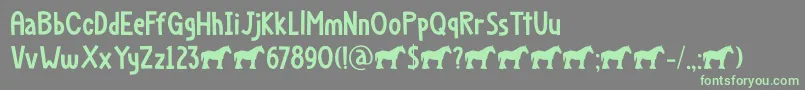 Шрифт Dapplegrim DEMO – зелёные шрифты на сером фоне