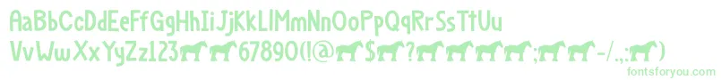 Dapplegrim DEMO Font – Green Fonts on White Background