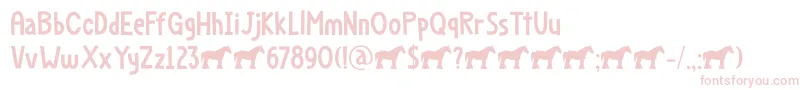 Dapplegrim DEMO-fontti – vaaleanpunaiset fontit valkoisella taustalla