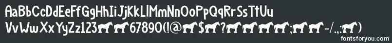 Dapplegrim DEMO Font – White Fonts on Black Background
