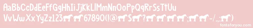 フォントDapplegrim DEMO – ピンクの背景に白い文字