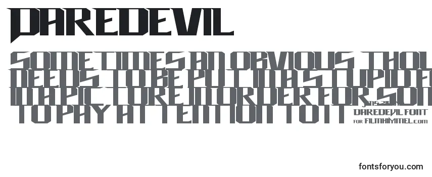 Daredevil (124481) -fontin tarkastelu