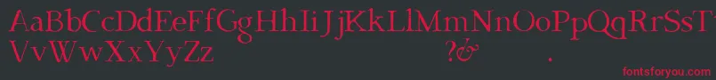 Dark  Black D Font – Red Fonts on Black Background