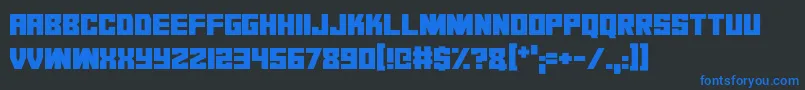 Dark Dimension Font – Blue Fonts on Black Background