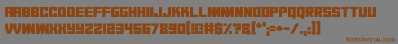 Dark Dimension Font – Brown Fonts on Gray Background