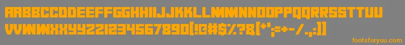 Dark Dimension Font – Orange Fonts on Gray Background