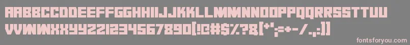 Dark Dimension Font – Pink Fonts on Gray Background