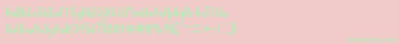 DARK EMPIRE Font – Green Fonts on Pink Background