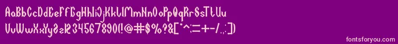 DARK EMPIRE Font – Pink Fonts on Purple Background