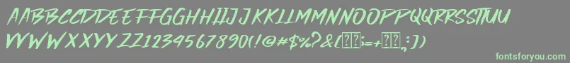 More about Dark Hammer Font Dark Hammer Font – Green Fonts on Gray Background