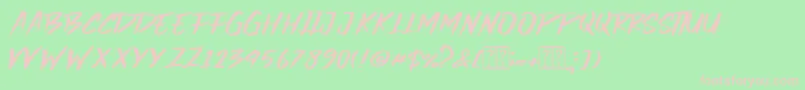 More about Dark Hammer Font Dark Hammer Font – Pink Fonts on Green Background