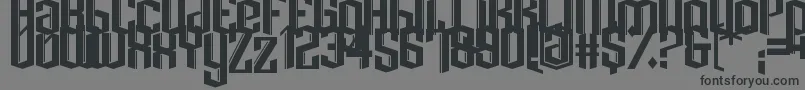 Dark Knight Font – Black Fonts on Gray Background
