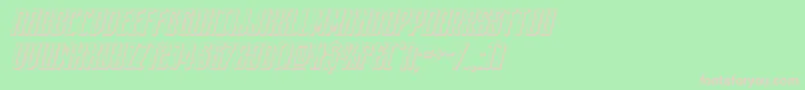 darkdominion3dital Font – Pink Fonts on Green Background