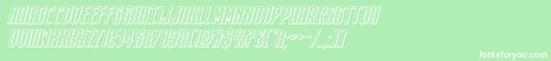 darkdominion3dital Font – White Fonts on Green Background