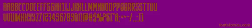 darkdominionbold Font – Brown Fonts on Purple Background