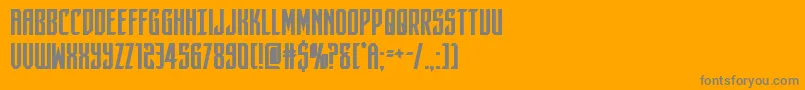 darkdominionbold Font – Gray Fonts on Orange Background