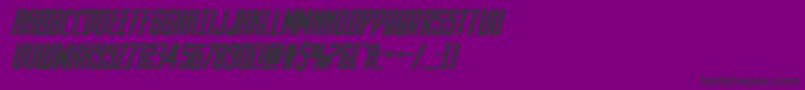darkdominionboldital Font – Black Fonts on Purple Background