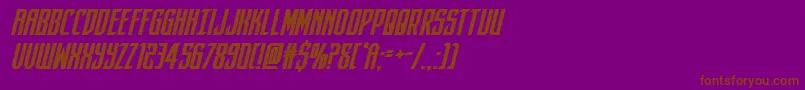 darkdominionboldital Font – Brown Fonts on Purple Background