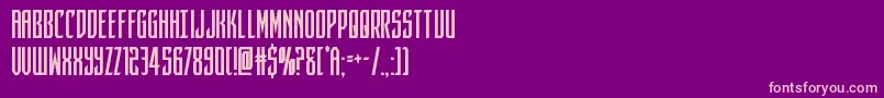 darkdominioncond Font – Pink Fonts on Purple Background