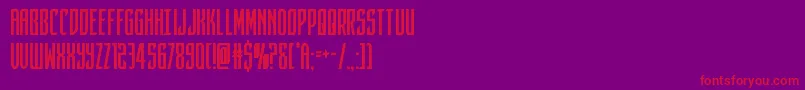 darkdominioncond Font – Red Fonts on Purple Background