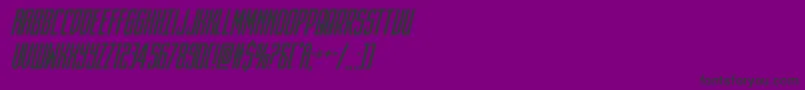 フォントdarkdominioncondital – 紫の背景に黒い文字