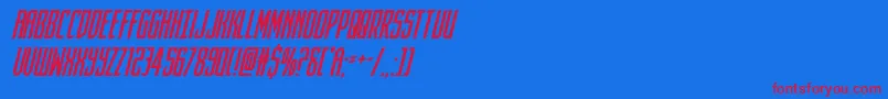 darkdominioncondital Font – Red Fonts on Blue Background
