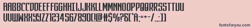 darkdominionexpand Font – Black Fonts on Pink Background