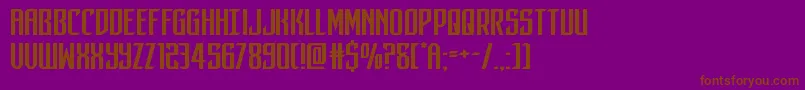 darkdominionexpand Font – Brown Fonts on Purple Background