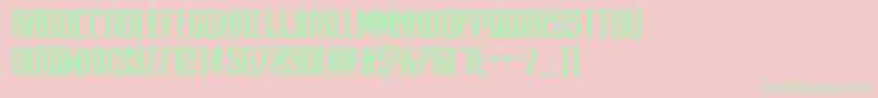 darkdominionexpand Font – Green Fonts on Pink Background