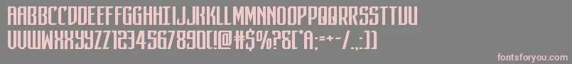 darkdominionexpand Font – Pink Fonts on Gray Background